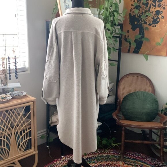 Free People We The Free Long Ruby Button Down Jacket Shacket - Picture 3 of 5